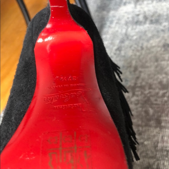 SOLD Christian Louboutin Fringe Boots Brand New - Picture 6 of 11